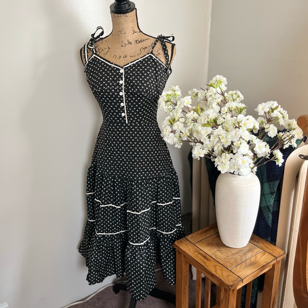 Vintage Gunne Sax Style Cotton Prairie dress